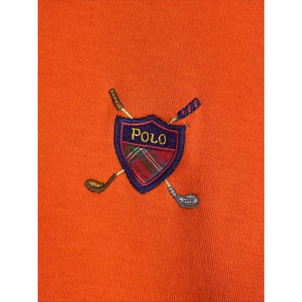 Polo Ralph Lauren Polo Shirt Mens Size Extra Large Orange Harbot Town Golf Links